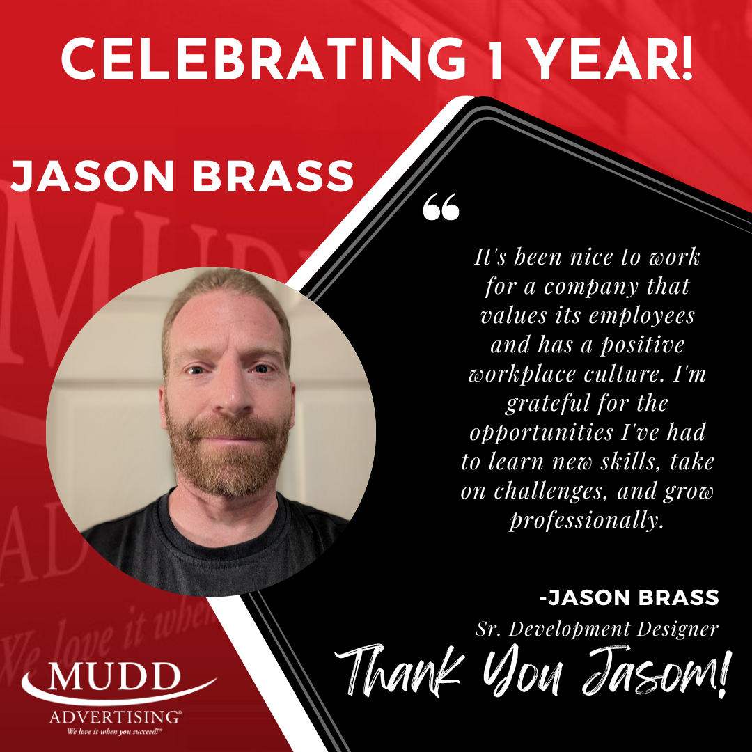 Jason Brass - 1 year at Mudd